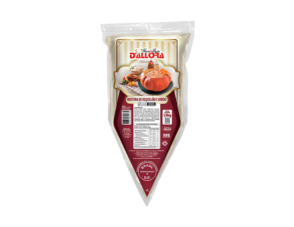 REQUEIJÃO DALLORA FORNO E FOGÃO CREMOSO COM AMIDO 1,5 KG (CX 10 BIS)